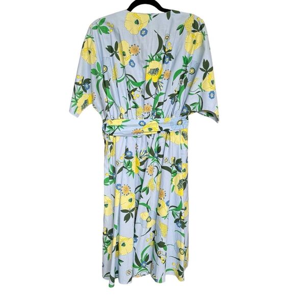 INC INTERNATIONAL CONCEPTS Cotton Floral Midi Shirtdress - Large Petite - NWT - Picture 4 of 9